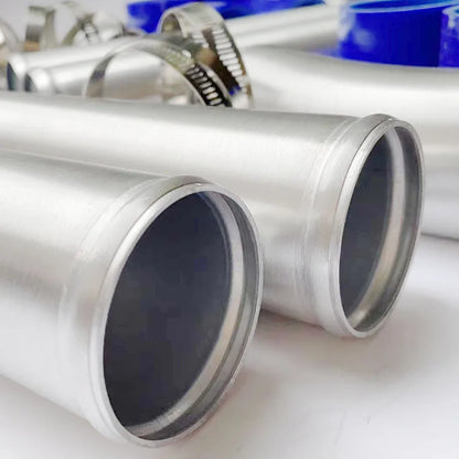 3.0" INCH 76mm UNIVERSAL 2MM THICKNESS ALUMINUM INTERCOOLER TURBO PIPE PIPING KIT