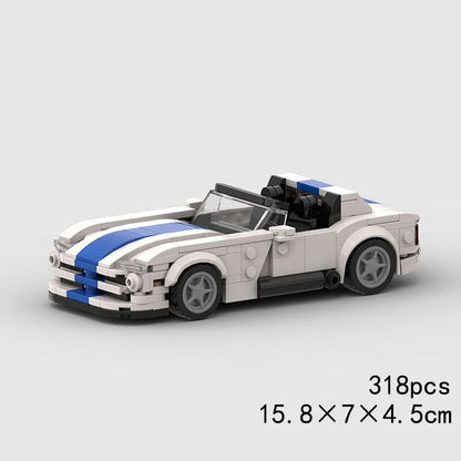MOC Speed Sports Super Race Car Model Building Blocks Pickup Police Bricks City Racing Vehicle SUV Technical Rally Sport Toy