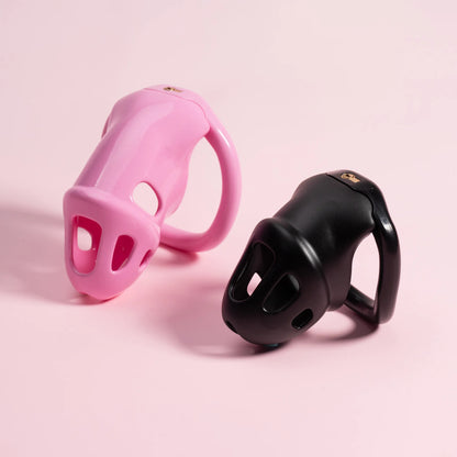 S/L Resin Plastic Male Chastity Device Cock Bondage Cage Penis Lock Sex Toys for Beginner Boy Over 18