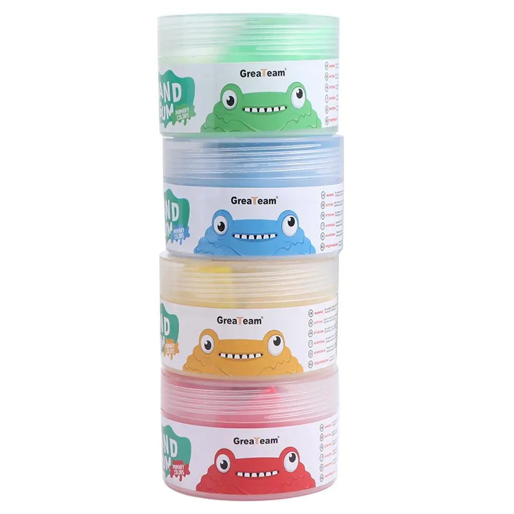 Hand Strength Training Soft Clay Hand Putty Squiz Soft Stretchy Non-Sticky Finger Training Putty 4pcs/set Putty Set