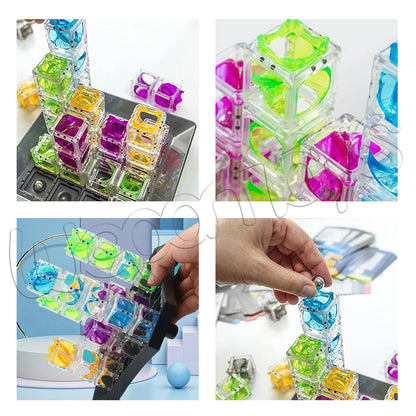 Stereoscopic Gravity Color Space 3D Maze Escape Ball Thinking Toy Three-dimensional Ball Game Children's Puzzle Focus Training