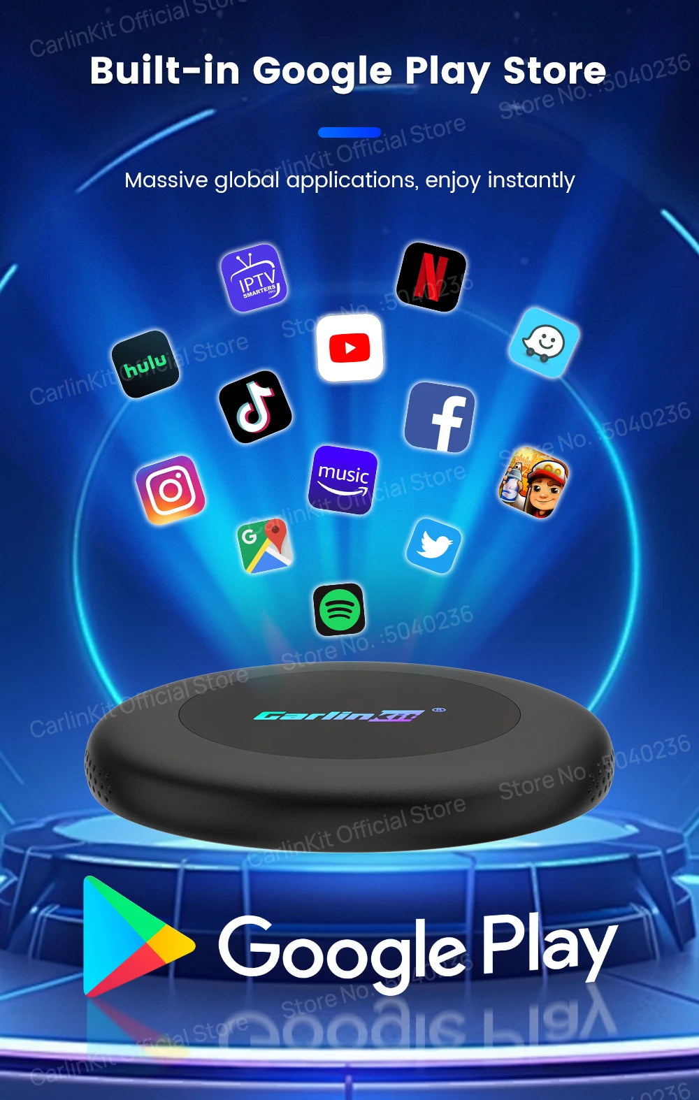 CarlinKit CarPlay Ai Box Android 15 Ultra2 SM6350 8GB+128GB Smart Android TV Box Wireless CarPlay Android Auto GPS For OEM Cars