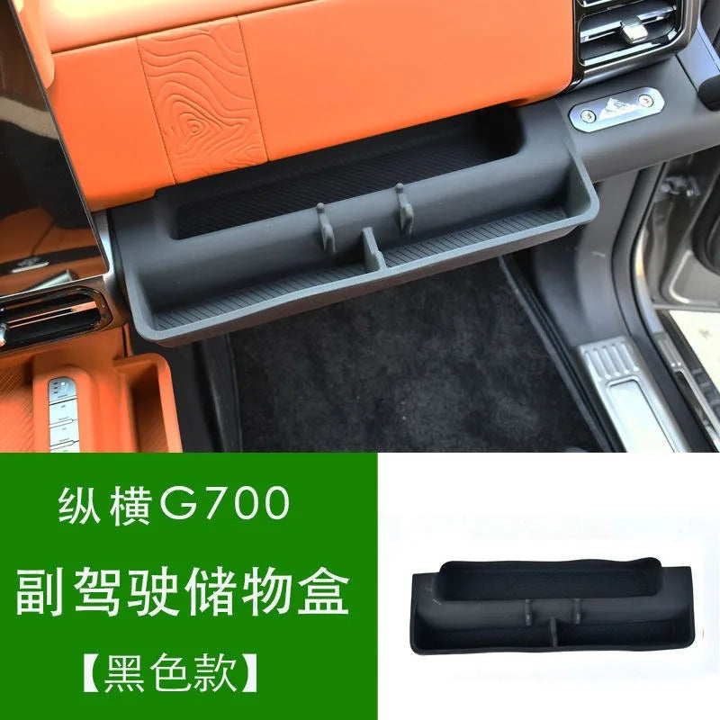 For Jetour G700 2026 Central Control Wireless Charging Silicone Pad Dustproof Anti-slip Mat Center Console Storage Box