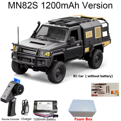 MN82S MN82 MN82PRO RC Car 1/12 4WD 2.4G Remote Control Car Climbing Off-road RC Crawler LED Light Truck RC Toys As Kids Gift