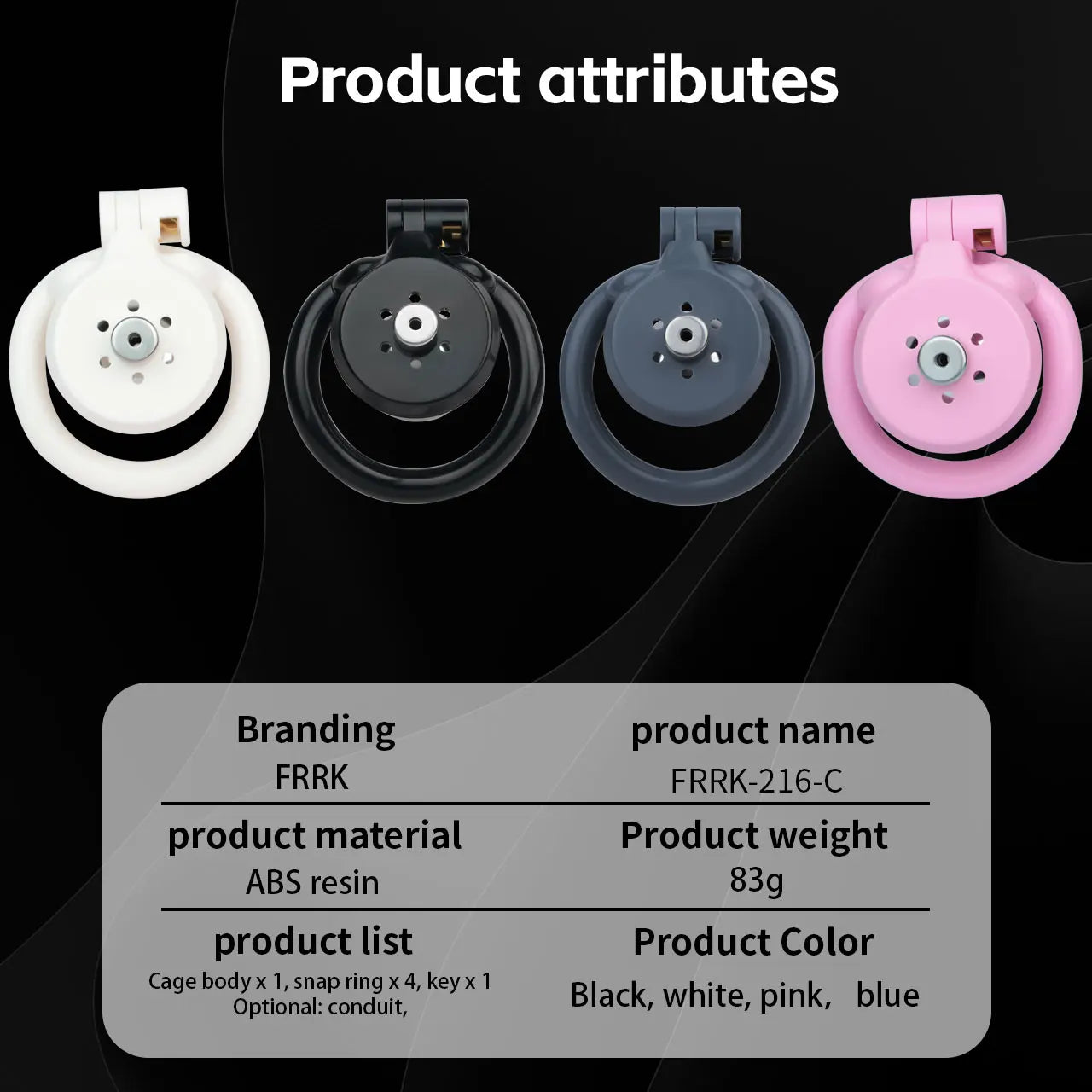 FRRK 4 Size Rings Resin Sissies Urethral Inverted Male Chastity Cage With Metal Urine Catheter 정조대 Penis Lock BDSM Men's Sex Toy