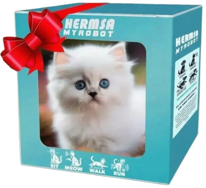Electric Walking Meowing Cat Toy - Realistic Plush Pet That Runs, 2026 Cute Gift for Kids Electronic Toys Bebes