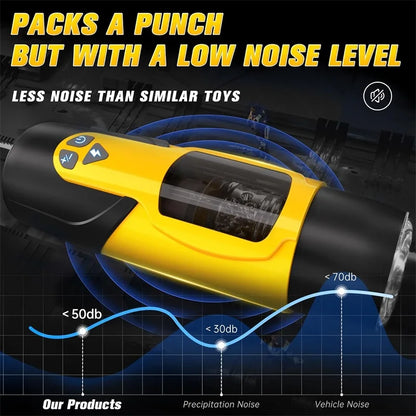 Automatic Thrusting Male Masturbator Vibration Penis Blowjob Machine Masturbation Cup Pocket Pussy Sex toy Men Adult Products 18