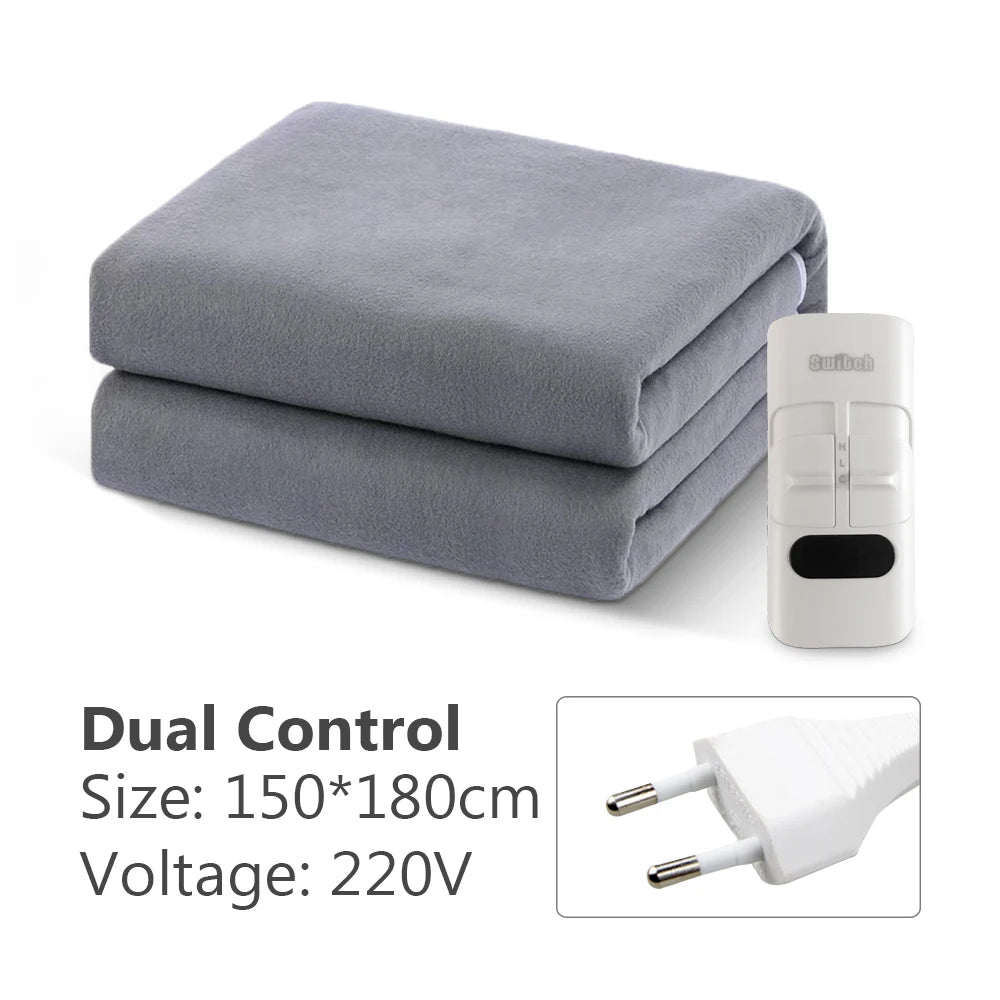 220V Electric Blanket Automatic Thermostat Electric Heating Blanket Body Warmer Thermal Mattress for Winter Home Office Use