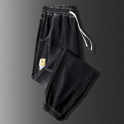 Thickened Fleece Lined Loose Fit Workwear Jeans for Men Casual Harlan Pants Multi Pockets Youth Trend Winter Construction Sit...