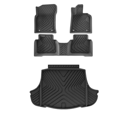 For Lexus ES300H Hybrid Floor Mats Trunk Mats All Weather Front Rear Cargo Liner Mat, Waterproof Anti-Slip Foot Pads Accessories