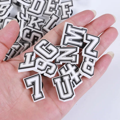 1-39PCS Letter Angle Number Good Quality Shoes Charms DIY PVC Shoe Bag Accessories For Wristband Pendant Decoration Party Gifts