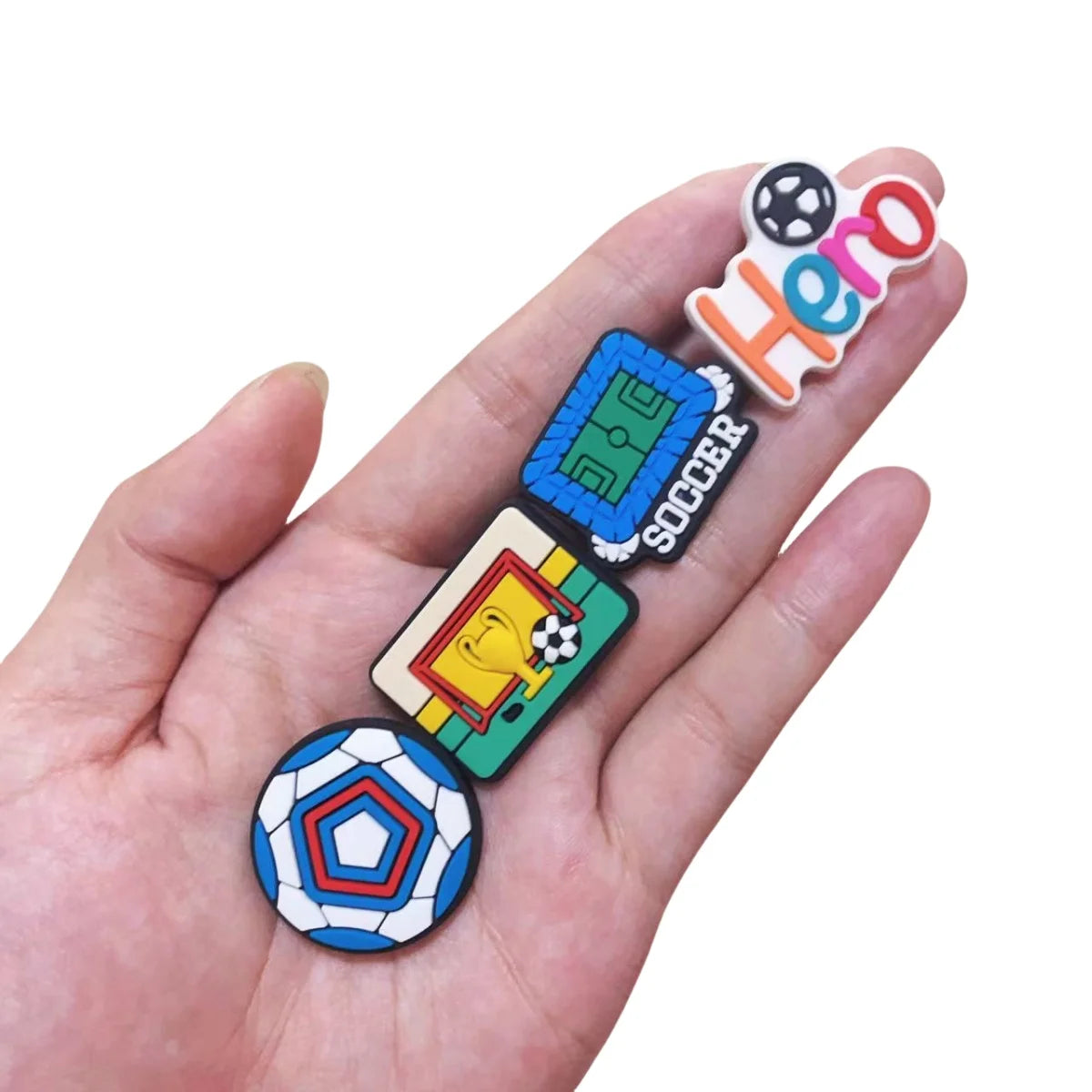 30/49Pcs Sports Ball Shoe Charms Soccer Clog Decorations for Adults PVC Accessories for Women Men