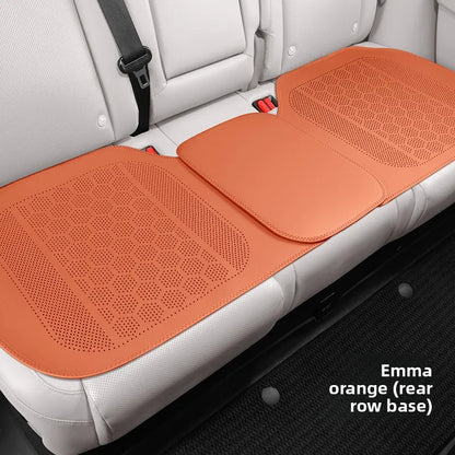 High Quality Nappa Leather Universal Car Seat Full Cover Breathable Luxury SUV Car Protection Perforated Leather Seat Full Cover