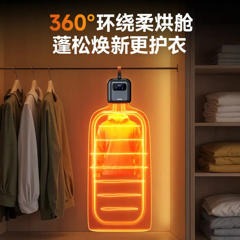 Foldable Portable Mini Clothes Dryer for Home Travel Dorm Electric Laundry Drying Machine