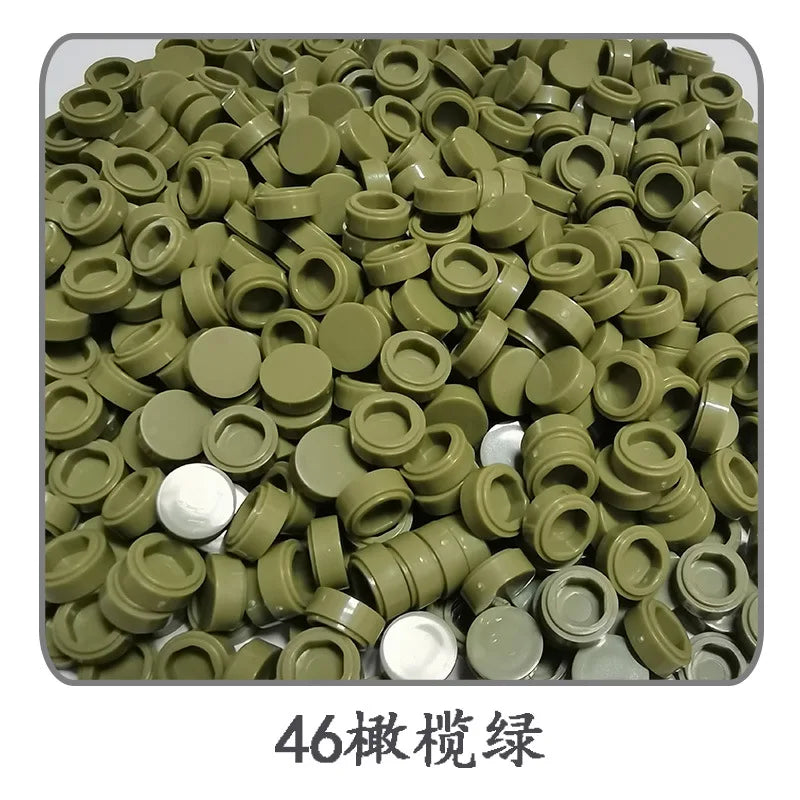 900pcs 52 Colors City Building Blocks Flat Tile 1x1 Round Bricks DIY Enlighten Blocks Parts 98138 Blocks for Children Boys Girls