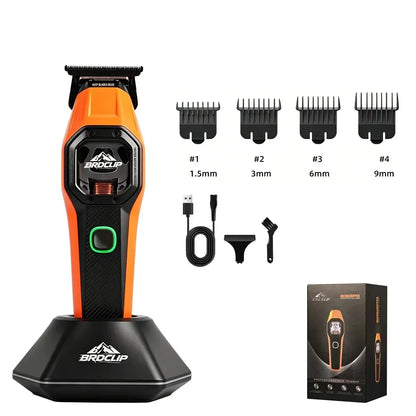 BRDCLIP Hair Trimmer Professional Shaver Vector Motor 13000 RPM Cordless Hair Clippers Metal Trimmer for Men BRD-2601 2602 2603