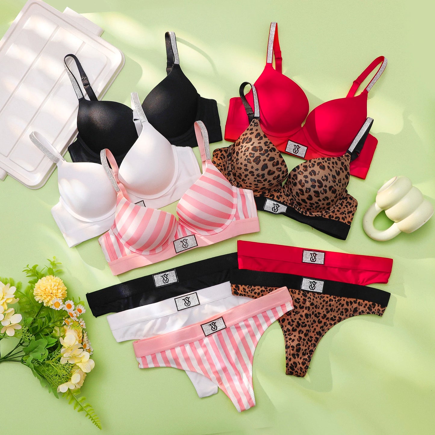 Victoria s Secret Women Bra Set Lace Push Up Seamless Comfortable Underwire Lingerie Set For Ladies Daily Wear