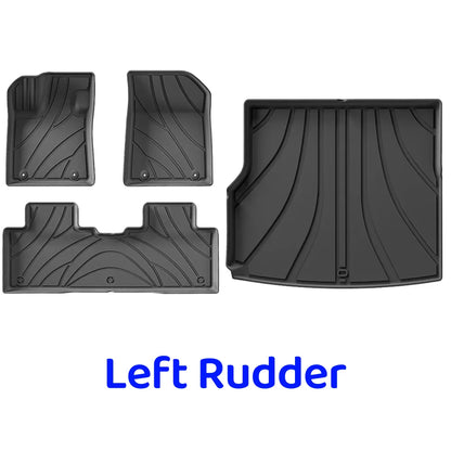For Geely Galaxy EX5 E5 2024 2025 TPE Floor Mat Trunk All-Weather 3D Liner Accessories Black(Left Rudder&Right Rudder)