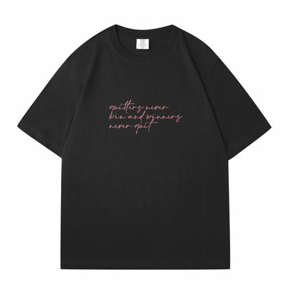 WAVLATII Women New Letter Printed T shirts Female White Casual Cotton Tees Lady Purple Summer Short Sleeve Tops for Young WT2342