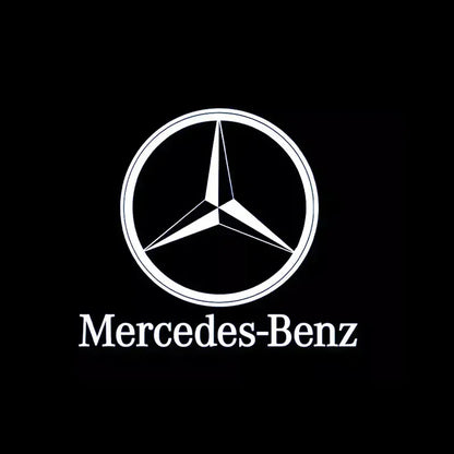 QQ 2pcs Car door welcome light logo Emblem Mercedes Benz AMG A C E GLC GLA GLE GLB Class W177 W205 W212 W213 X253 X156 W166 X247