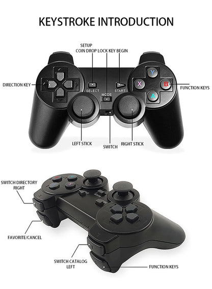 2026NEW M8 Video Game Console 64G 20000 Games Retro handheld Game Console Wireless Controller Lite 4K Game Stick For Xmas Gifts