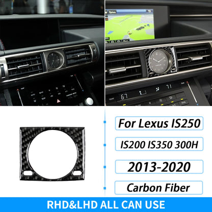 For Lexus IS250 IS350 300H 2013-2019 Carbon Fiber Gear Shift Air Outlet CD AC Window Lift Set Car Interior Accessories Sticker