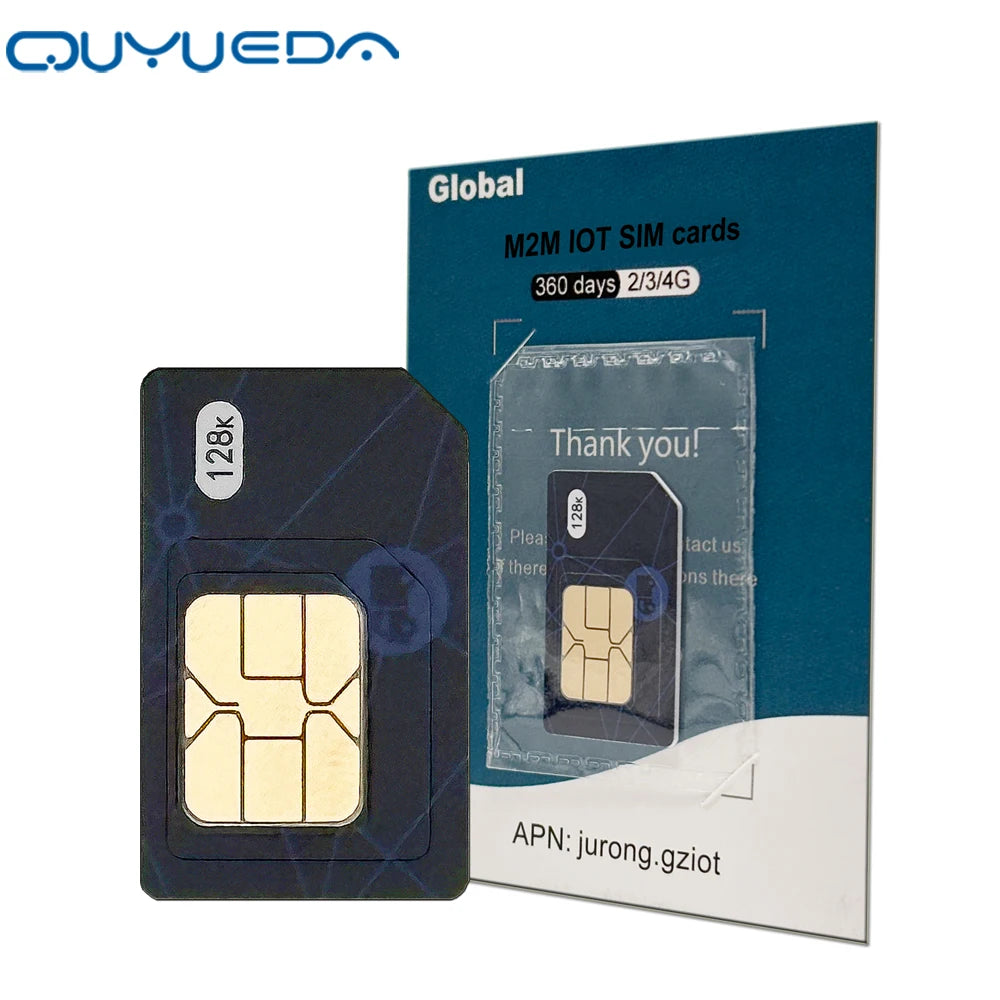 4G Sim Card Global Romaing Smart M2M IOT Card For GPS Tracker Collar Iot Device 360MB data 1 Year Internet Traffic Rechargeable