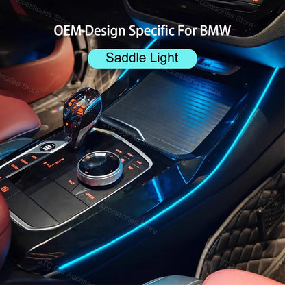 11 Colour Center Console Ambient Light Saddle light  for BMW 5 6 Series X3 X4 iX3, G30 G31 G32 G01 G02 G08 Ambient Light Upgrade