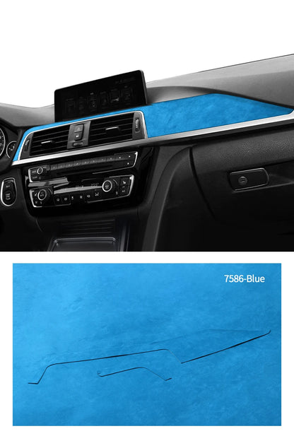For BMW F30 F32 F34 Center Console Dashboard and Instrument Panel Trim Sticker Car Interior Tuning Accessorie Made of Alcantara
