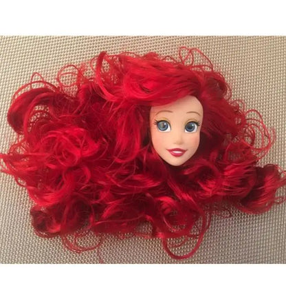 1/6 Vintage Doll Heads Mermaid Racer Super Model Princess For 30cm Solid Male Female Children Playing Birthday Gifts