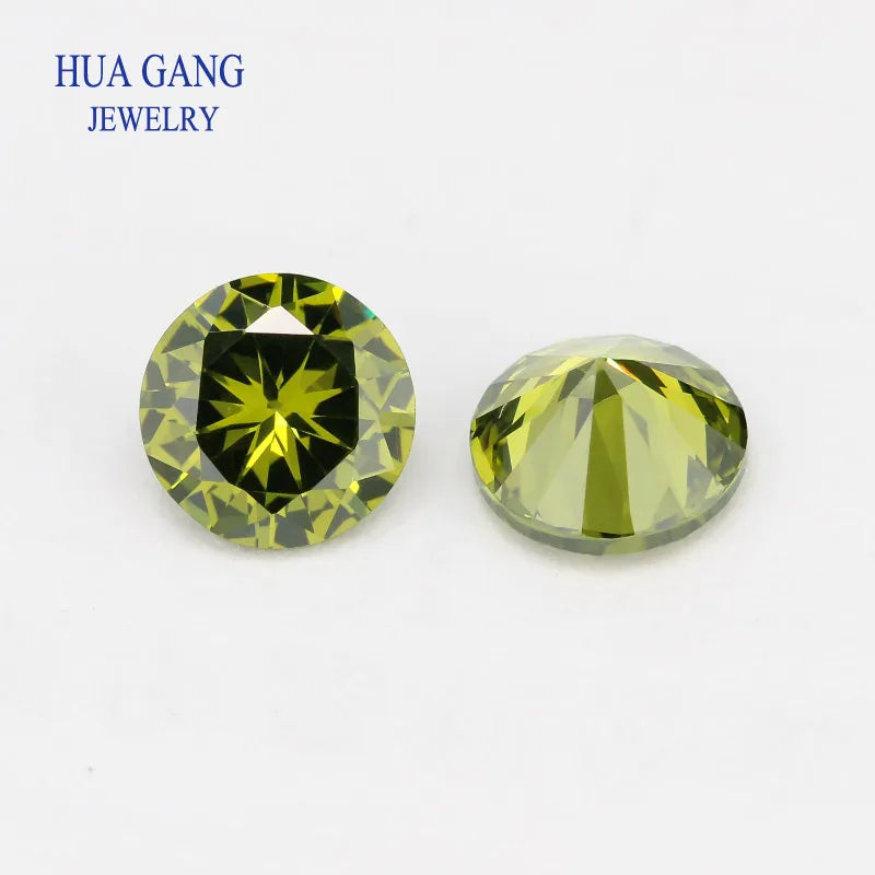 Big size 5A Cubic Zirconia Stone Multicolor Round Shape Brilliant Cut Loose CZ Stones Synthetic Gems Beads For Jewelry