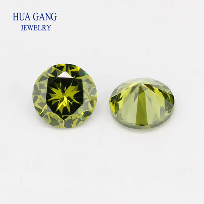 Big size 5A Cubic Zirconia Stone Multicolor Round Shape Brilliant Cut Loose CZ Stones Synthetic Gems Beads For Jewelry