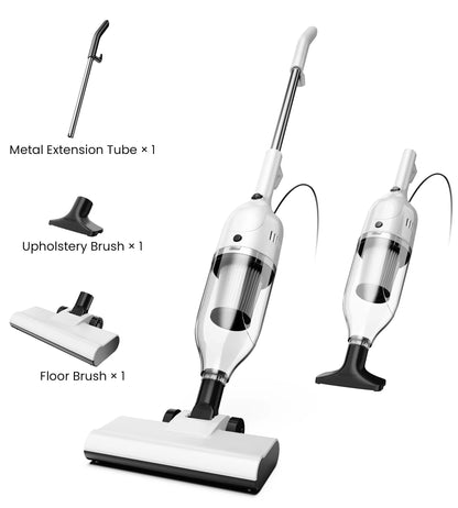 INSE R7 Corded Vacuum Cleaner 600W Powerful Handheld Stick Vacuum 3 in 1 Lightweight Vacuum Cleaners for Carpet Floor Pet Hair