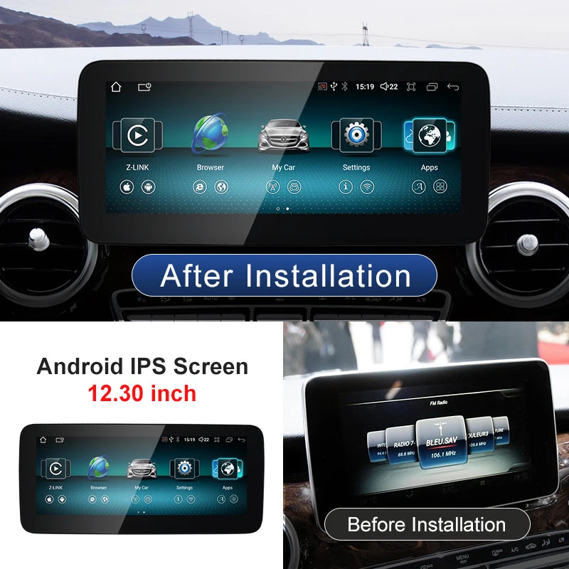 STWEINew Car Multimedia Wireless Android AUTO CarPlay 10.25 12.3inch Screen For Mercedes Benz V Class W447 V250 V260 V350 Screen