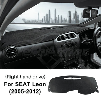Flannel Car Dashboard Cover Pad For Seat Leon 2005-2012 Sunshade Protector Anti-UV Dash Mats Non-slip Auto Interior Accessories