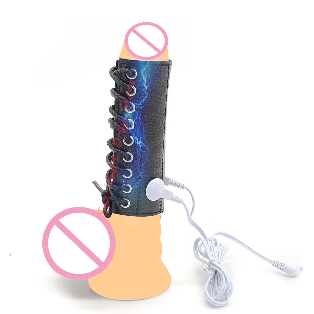 Electroshock Defensa E stim Host Electric Shock Penis Plug Cockring Chastity Cage Anal Plug Nipple Clamp E-stim Bdsm Toy for Sex