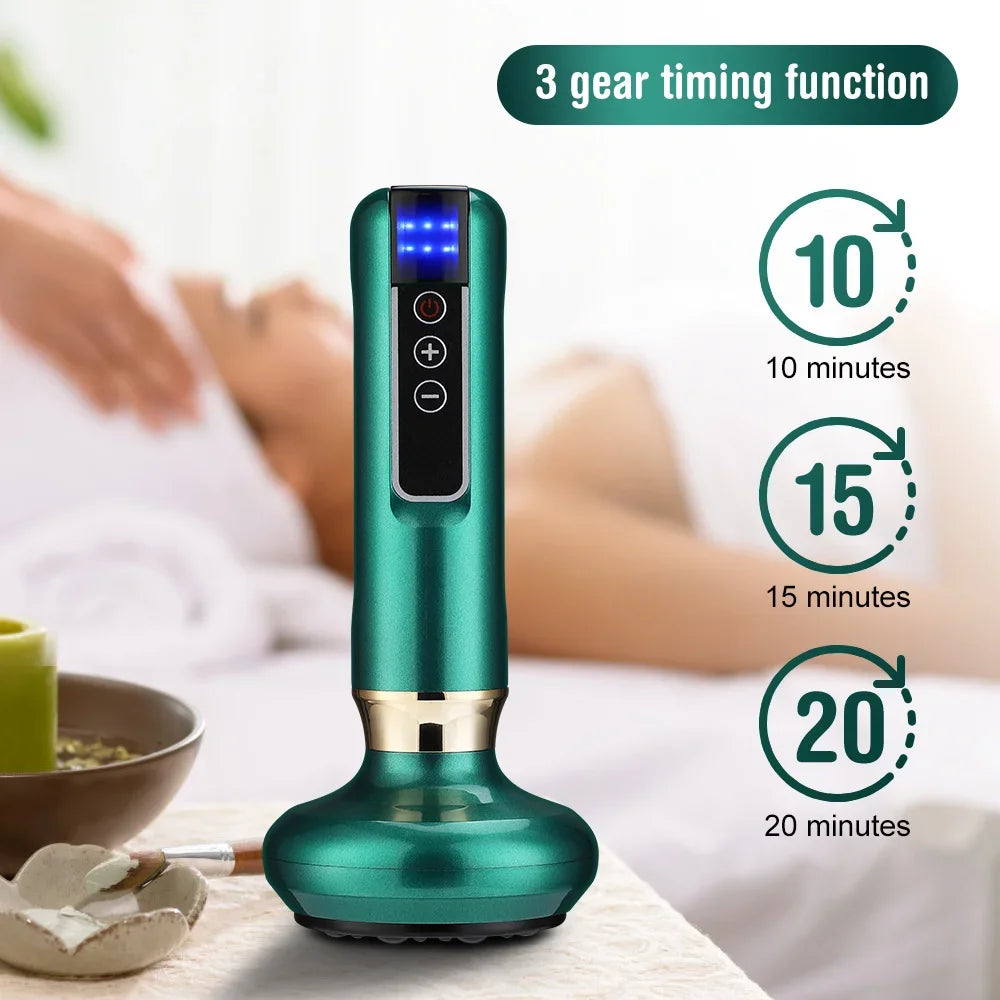 Rechargeable Electric Cupping Massager Vacuum Suction Cup GuaSha Beauty Health Scraping Massager Body Care Tools Portable Ease