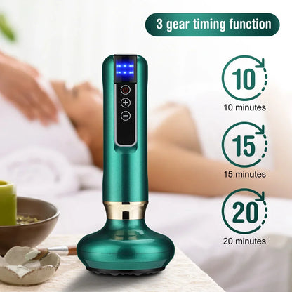 Rechargeable Electric Cupping Massager Vacuum Suction Cup GuaSha Beauty Health Scraping Massager Body Care Tools Portable Ease