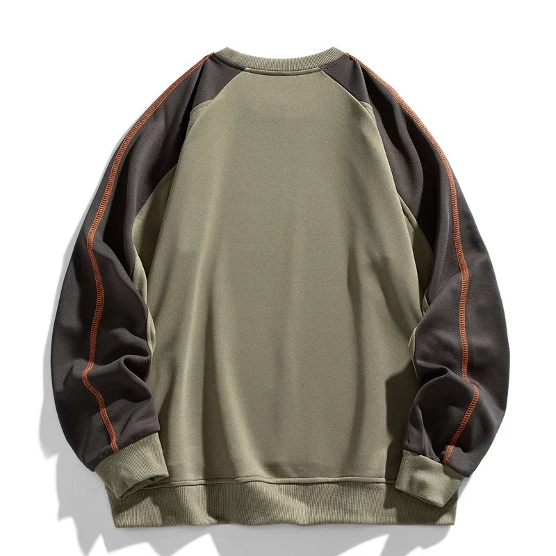 TFETTERS Brand 2026 Sweatshirts for Male Long Sleeve Loose O Neck Fashion Casual Pullover Man Motion Oversize Winter Clothing