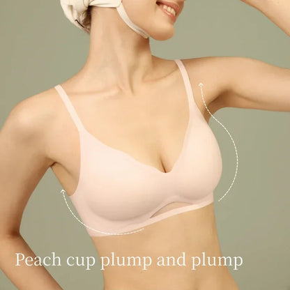 SUJIIN Bra Sets for Women Sexy Two Piece Lingerie Push Up Seamless Wireless Smooth Breathable Bra and Panty Brief Set MX225+N176
