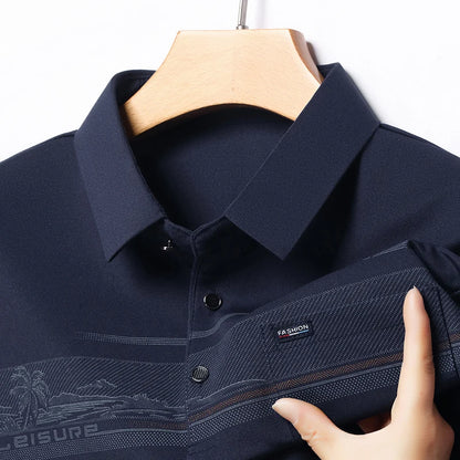 Top Grade Business Designer Summer Polo Shirt Men New Regular Stretch Brand Short Sleeve Casual Luxury Fashions Men Clothes