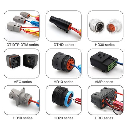 Car disassembly tool kit, wire plug connector, pin extractor, puller, release device, suitable for DT DTM DTP series