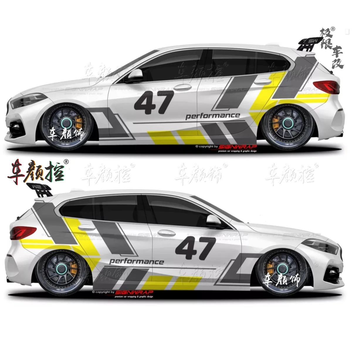 Car stickers For Volkswagen Golf8 MK5 MK6 MK7 GTI POLO customized exterior design sporty fashionable decals Vinyl  Accessories