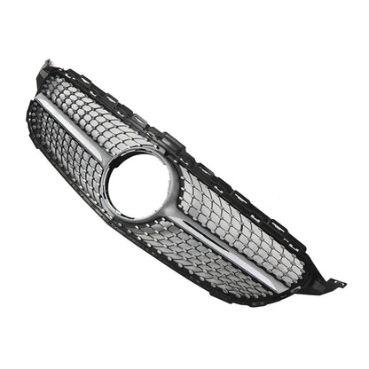 XVIP GTR Style Front Racing Grille For Mercedes Benz C-Class W205 2015-2018 C180 C200 C300 Chrome Diamonds Style Bumper Grilles
