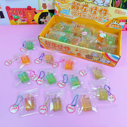 Mini Crystal Popsicle Squishy Ice Cream Stress Relief Toy, Squeezable, Venting, Relieve Anxiety Stress Relief Vent Toys Gift