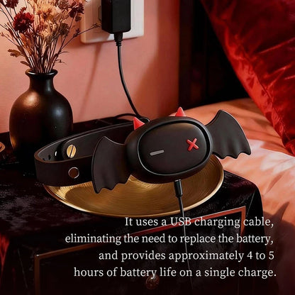 LOCKINK Little Devil Collar APP Remote Control Restraint BDSM Neck Electric Shock Collars Adult Game Women Men Couples Sex Toys