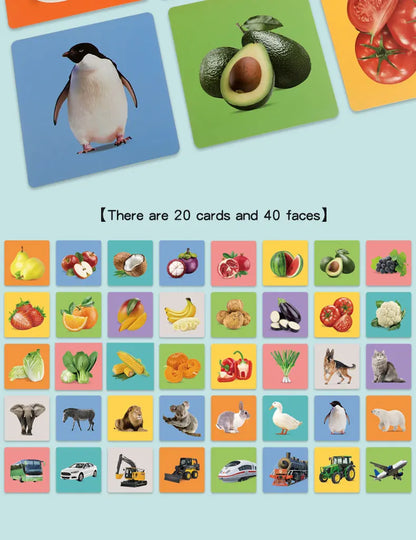 Black and red visual early education card for newborns, visual stimulation of color cognition, flashing new children's early edu