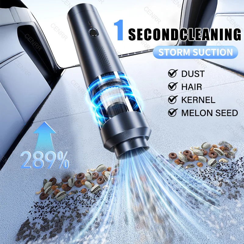 CENRR 9998000PA Car Vacuum Cleaner Strong Suction Powerful Wireless Portable Car Cleaner for Home Appliance Air Blower