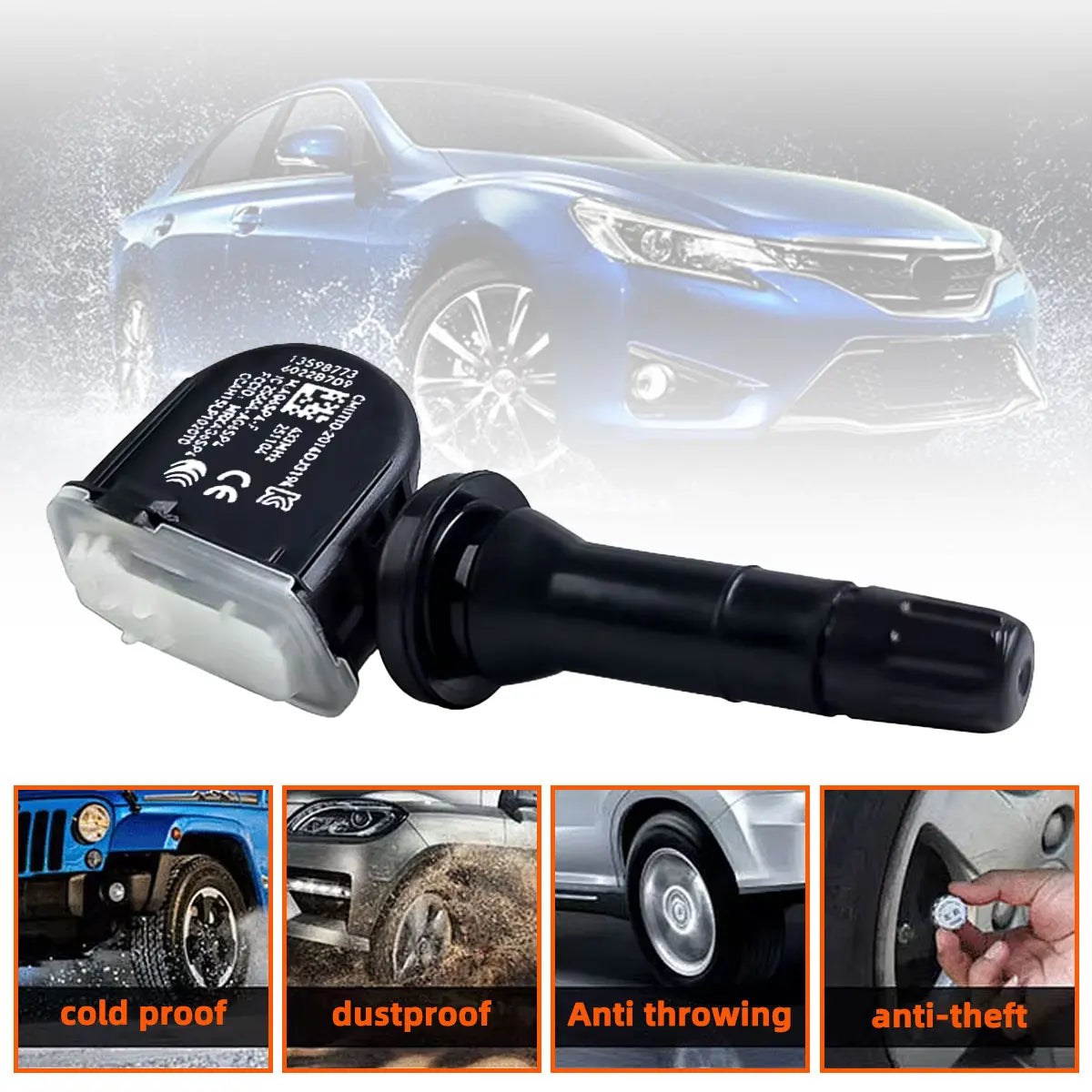 YONGRUN 4/8PCS Car Tire Pressure Sensor 13598773 Is Suitable For Cadillac Buick Chevrolet Car Tire Pressure Monitoring System