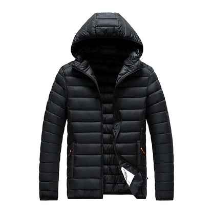 8XL Men New Autumn Winter Warm Waterproof Parkas Jacket Coat Mens Hooded Casual Outwear Detachable Hat Outfits Parkas Coat Male